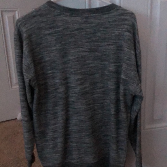pink oversized sweater, xs, heather gray. - Picture 3 of 3